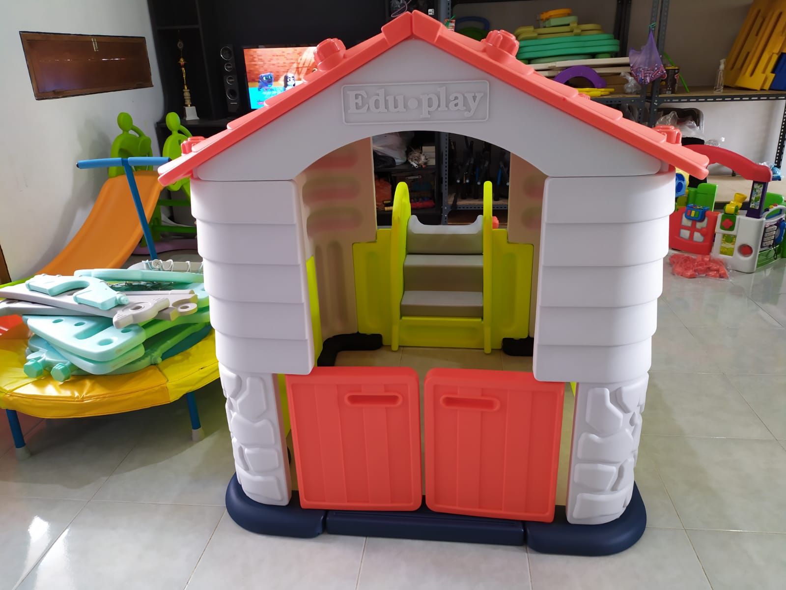 EDUPLAY PLAYHOUSE WITH SLIDE